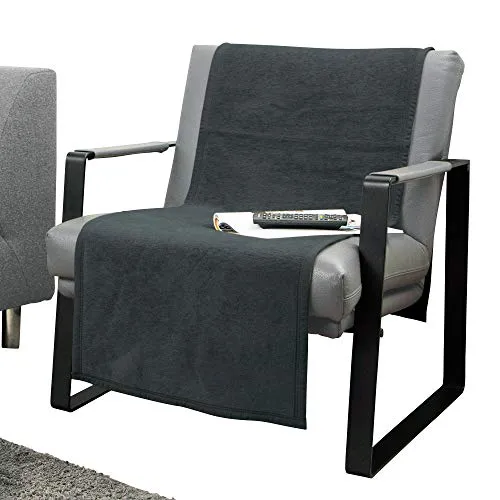 Erwin Müller Sofaläufer "Triest" - Dunkelgrau - Sofaüberwurf aus Baumwollmischung, schützt Ihre Möbel und verleiht Ihrem Raum einen eleganten Look. Pflegeleicht bei 30°C, ideal für eine stilvolle und praktische Einrichtung.