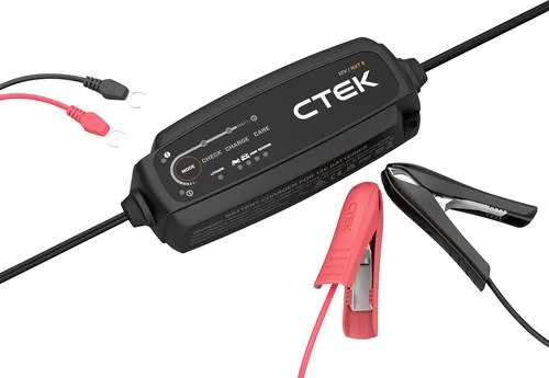 CTEK NXT 5 Autobatterie-Ladegerät 40-659, 12 V, 5 A - Effizientes Ladegerät für 12V Lithium- und Blei-Säure-Batterien. Mit Erhaltungsladung und Batterietester für optimale Leistung und lange Lebensdauer.