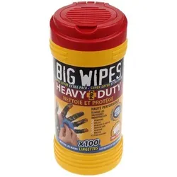Big Wipes Heavy Duty Cleaning Wipes, 80 pcs - Extra starke Reinigung - Staubsaugen & Reinigen: Doppelseitige, schwere Reinigungstücher mit 4X4 Technologie, entfernen 99.9% der Bakterien und eignen sich ideal für hartnäckige Verschmutzungen.