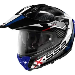 Nolan X-552 Ultra Carbon Dinamo N-Com, Endurohelm - Schwarz/Weiß/Blau - L