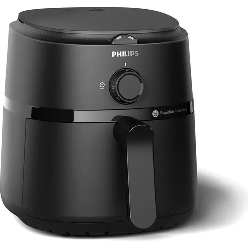 PHILIPS Heißluftfritteuse NA110/00 mit RapidAir-Technologie - Fritteusen mit 3,2 L Fassungsvermögen, die dank RapidAir-Technologie gesunde Snacks mit bis zu 90 % weniger Fett zubereiten – schnell, einfach und energieeffizient.