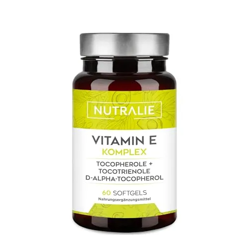 Vitamin E - Tocopherolen + Tocotrienolen - 60 Softgels Komplex Nutralie