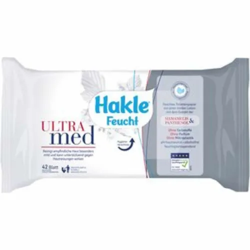 HAKLE Feucht ultra Med feuchtes Toilettenpapier 1 P - Erleben Sie sanfte Frische mit HAKLE Feucht ultra Med, ideal für die tägliche Pflege. Das feuchte Toilettenpapier bietet ein hygienisches Gefühl und ist besonders hautfreundlich.