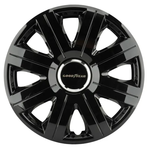 Goodyear Radzierblende Flexo 35 cm - Stilvolle Radkappen mit Chromring - Radkappen & Stahlfelgenringe, 4 Stück, verleiht Ihrem Fahrzeug einen eleganten Look und schützt die Felgen vor Schmutz und Beschädigungen.