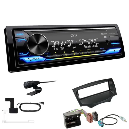 JVC KD-X472DBT Media Autoradio - 1-DIN Autoradio für Ford KA ab 2008, mit Bluetooth, DAB+ Digitalradio und Spotify Control für ein optimales Audioerlebnis.