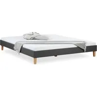 Homestyle4u Polsterbett 180 x 200 cm grau mit Lattenrost - Modernes Futonbett für erholsamen Schlaf, stabiler Holzrahmen & pflegeleichter Webstoff. Ideal für Schlafzimmer, Gästezimmer oder WG-Zimmer.