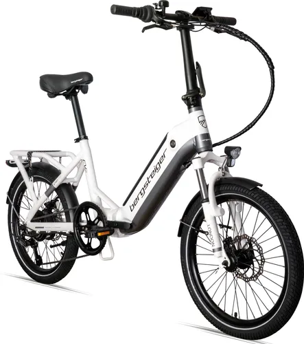 Bergsteiger E-Bike London 20 Zoll Klapprad - E-Bike mit 250 Watt Heckmotor, 7 Gängen und Scheibenbremsen, ideal für Erwachsene und bis 120 km Reichweite - perfekt für Stadtfahrten und Ausflüge.