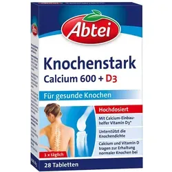 Abtei Knochenstark Calcium 600+D3 Tabletten Tf