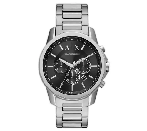 Armani Exchange Herrenuhr AX1720 - Armbanduhren für Herren mit 44mm Edelstahlgehäuse, wasserdicht bis 50m und eleganter Chronographenanzeige - ideal für stilbewusste Männer.