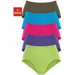 PETITE FLEUR Damen Taillenslip 5er-Pack - Bikinis & Taillenslips für Damen in hochelastischer Pikee-Qualität, mit komfortabler Leibhöhe und flachen Einfassungen für höchsten Tragekomfort.