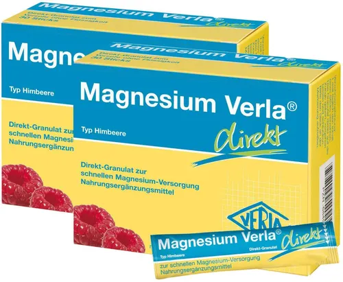 Verla-Pharm Arzneimittel Gm Sparset Magnesium Verla Direkt Granulat Himbeere 2 x 30 Stück - 2 x 30 Granulat-Beutel