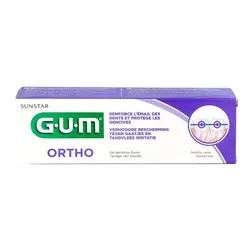 Sunstar Gum Gel Zahnpasta Ortho 75ml - Spezielle Zahnpasta für Zahnspangen, schützt das Zahnfleisch und sorgt für eine sanfte Reinigung.