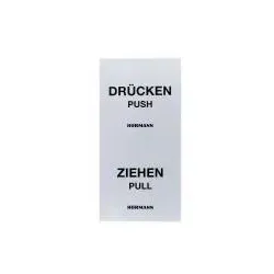 Hörmann Aufkleber Paket Drücken und Ziehen