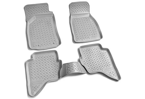 RECAMBO Auto-Fußmatten Gummimatten für FORD Ranger, MAZDA BT-50, BJ 2006-2012, für Ford RANGER, Antirutschmatte, Auto 3D Allwetter Fußmatten, Schutz vor Verschmutzung