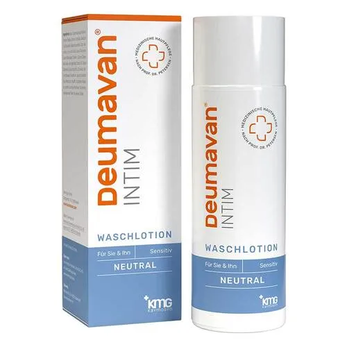 DEUMAVAN Intim Waschlotion neutral 200 ml - Intim Waschlotion für sanfte Reinigung, ph-neutrale Formel zur Erhaltung des natürlichen Gleichgewichts, ideal für empfindliche Haut.