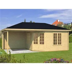 Gartenhaus Modell SICILIA - Gartenhäuser aus nordischem Fichtenholz, modern und ästhetisch, ideal für Gartenliebhaber, die Stil und Qualität schätzen.