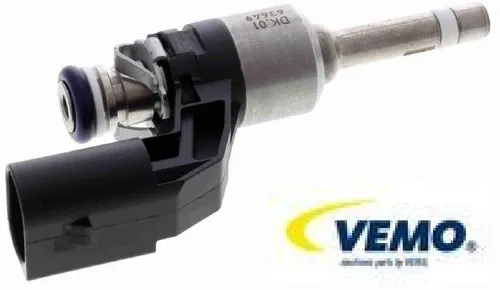 VEMO Einspritzventil für AUDI, SEAT, SKODA, VW - Einspritzdüse für Benzin und Ethanol, neu und mit Gewährleistung, ideal für Fahrzeugoptimierung.