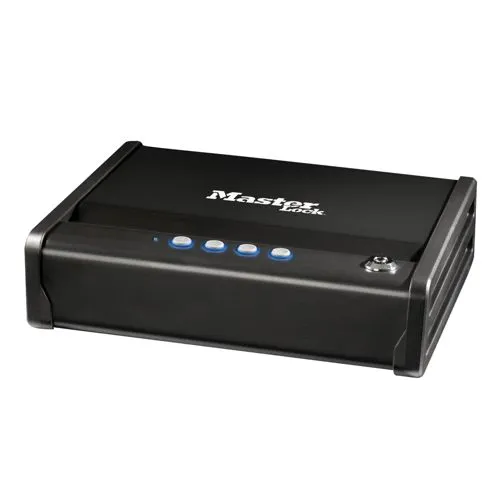 MASTER LOCK Kompakttresor MLD08E – Sicherer Aufbewahrung für Wertsachen - Safes: Schützen Sie Schmuck, Geld und Ausweise mit einem elektronischen Tresor, der über eine programmierbare Kombination und leisen Gasdruckfeder-Mechanismus verfügt.