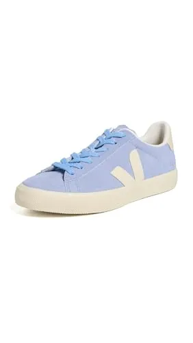 VEJA Campo Sneaker Freizeitschuh mit V-Logo in Blau, Größe 36 EU - Sportlicher Halbschuh aus hochwertigem Glattleder und Veloursleder, ideal für den Alltag. Mit Plateauhöhe von 3 cm und stylischem Design für einen modernen Look.