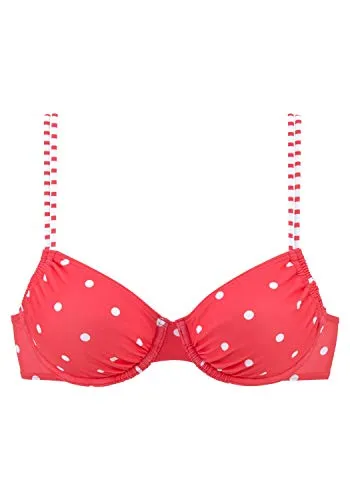 s.Oliver Alpha KAT-58 Bikini, Rot-weiß, 38D