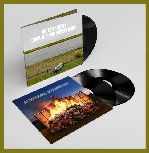 Toten Hosen "trink aus, wir müssen gehen!" Vinyl 3LP NEU 2026 - Erlebe die Toten Hosen auf dieser hochwertigen Triple LP in Mint-Zustand. Perfekt für Punk-Fans und Sammler, bietet diese Schallplatte ein unverwechselbares Klangerlebnis in klassischem Schwarz.