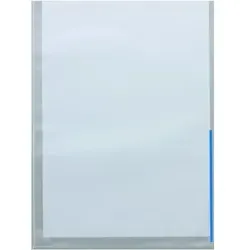 FolderSys Sichthüllen A4 mit Indexstreifen PP VE=100 Stück blau