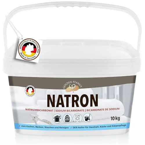 Natron 10 kg - Hochwertiges Natriumhydrogencarbonat für vielseitige Anwendungen - Sonstige, ideal zum Backen und als vielseitiges Hausmittel, 100% vegan und hergestellt in Deutschland.