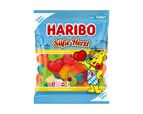 HARIBO Süßigkeit, Haribo Süße Herzl Fruchtgummi mit Schaumzucker zarter Genuss 175g