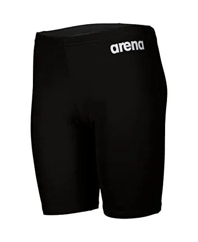 ARENA Kinder Tight BOYS TEAM SWIM JAMMER SOLID - Hochwertige Schwimmhose für Jungen aus chlorbeständigem MaxLife Eco Material, ideal für Wettkämpfe und Training. Mit UV-Schutz und umweltfreundlichem Design, perfekt für junge Schwimmer.