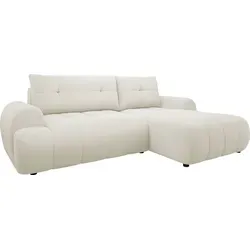 Mirjan24 Ecksofa Fliog mit Bettkasten, 3 Sitzer L-Form Sofa mit Schlaffunktion, Eckcouch für Wohnzimmer, Couch mit Bettfunktion (Velo 621, Seite: Rechts)