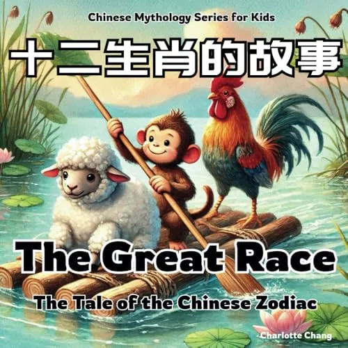 The Great Race - The Tale of the Chinese Zodiac: Chinese Mythology Stories for Kids in English, Chinese, and Pinyin (Chinese-English Bilingual Children's Book)