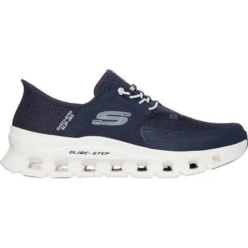 Skechers Glide-Step PRO 232930/NVY Herren Slipper - Slipper & Mokassins für Herren mit Air-Cooled Memory Foam Innensohle für angenehmes Fußklima und Hands Free Slip-Ins für müheloses Anziehen ohne Bücken.