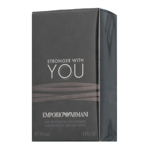 Armani Emporio Armani Stronger With You - Eau de Toilette Spray 30 ml, maskuliner Duft mit aromatischen Noten und eleganter Ausstrahlung