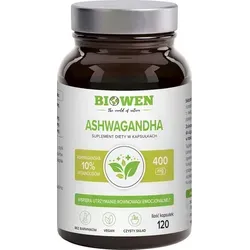 Biowen Ashwagandha 400 mg + 10% Vitanolide 40 mg 120 Kapseln