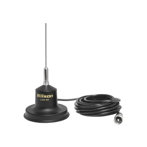 Wilson Little Wil Magnetfuß Antenne 1m - CB-Funkantenne mit flexibler Installation und motorisierter Rotation, ideal für mobiles Funkgerät mit einer beeindruckenden Reichweite von bis zu 12 km.