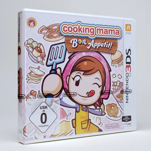 Cooking Mama Bon Appetit! - Nintendo 3DS Spiel - Kochspiel für die ganze Familie, ideal für kreative Kochabenteuer, USK ab 0 freigegeben und in deutscher Version erhältlich.