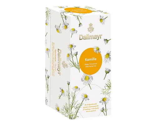 DALLMAYR Tee Kamille, 25 Aufgussbeutel, Kräutertee-Mischung