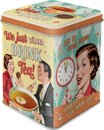 Nostalgic-Art - Teedose Vorratsdose Gewürzdose aus Metall - Tea & Cookies