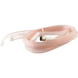 Schwaiger UKW-Wurfantenne 1,8m - Transparent/Bronze - Die Schwaiger UKW-Wurfantenne sorgt für einen zuverlässigen Empfang von UKW-Signalen. Mit 180 cm Länge und einer IEC-Buchse ist sie einfach zu installieren und bietet hervorragende Empfangseigenschaften.