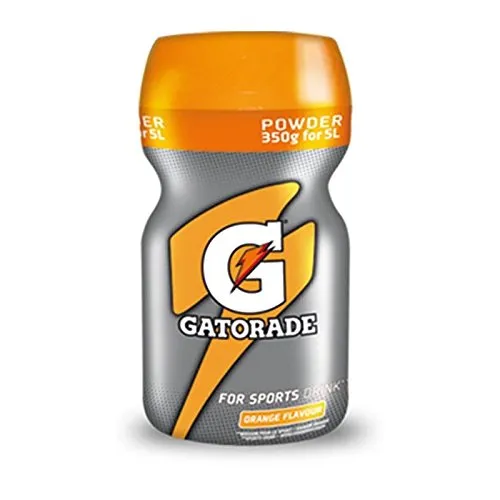 Gatorade Pulver Orange 350g - Regenerationsgetränke mit erfrischendem Orangengeschmack, ideal zur Rehydrierung und Auffüllung von Elektrolyten und Kohlenhydraten nach dem Sport.