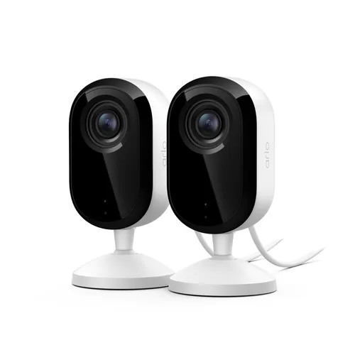 ARLO Essential 3 2K Indoor Security Camera - VMC3270-100EUS - Netzwerkkamera mit 2K HD-Videoqualität, ideal für die Überwachung Ihres Zuhauses mit Nachtsicht und Bewegungsbenachrichtigungen.