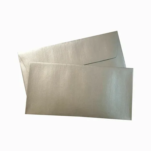 Rössler Paperado Silber Briefumschläge DIN Lang silberne Kuverts Einladungen 24