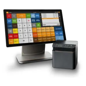 primasello X320 Kasse mit TSE Lizenz - Card-Reader mit benutzerfreundlicher Bedienung, inkl. TSE Lizenz, Programmierung für 30 Artikel und 5 Thermorollen – ideal für Einzelhandel.