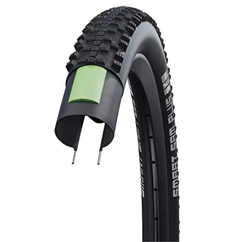 Schwalbe Smart Sam Plus 26x2.25 - Hochleistungsreifen - Fahrradreifen mit ETRTO 54-559 und 57-559, bietet hervorragenden Schutz (Level 6 von 7) und optimale Performance dank Addix Compound und HS476 SnakeSkin Profil.