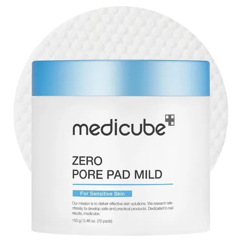 Medicube Zero Pore Pad - Milde Peeling-Flocken, 70 Stück - Gesichtsreiniger: Tägliche Anwendung für porentief reine Haut und ein glattes, strahlendes Hautbild.