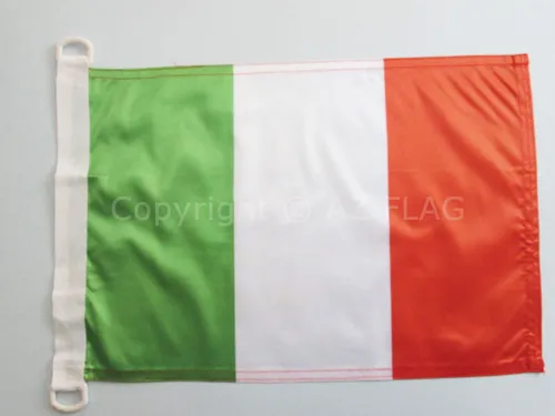 BOOTFLAGGE ITALIEN 45x30cm - ITALIENISCHE BOOTSFAHNE  30 x 45 cm Marine flaggen