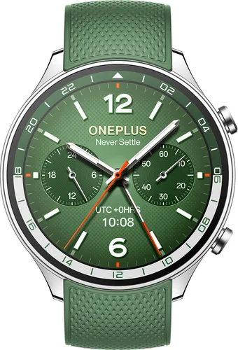 OnePlus Watch 2R Grün - 47 mm Smartwatch für Android, leichtes Aluminium-Gehäuse und umfassende Gesundheitsüberwachung