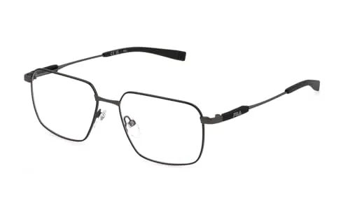 FILA Brillengestell (Model VFI534) für Herren, Quadratisch, gefertigt aus Stainless steel (inklusive Brillenetui)