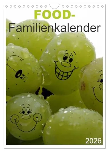 FOOD -Familienkalender (Wandkalender 2026 DIN A4 hoch), CALVENDO Monatskalender