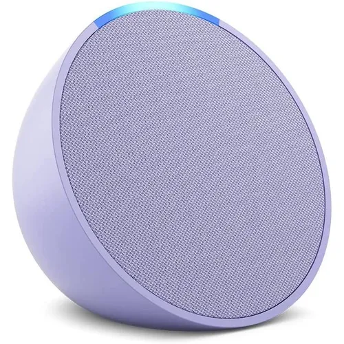 Amazon Echo Pop Lavendelblüte - Kompakter Smart Lautsprecher mit Alexa, ideal für jeden Raum und sorgt für klaren Sound und einfache Sprachsteuerung.